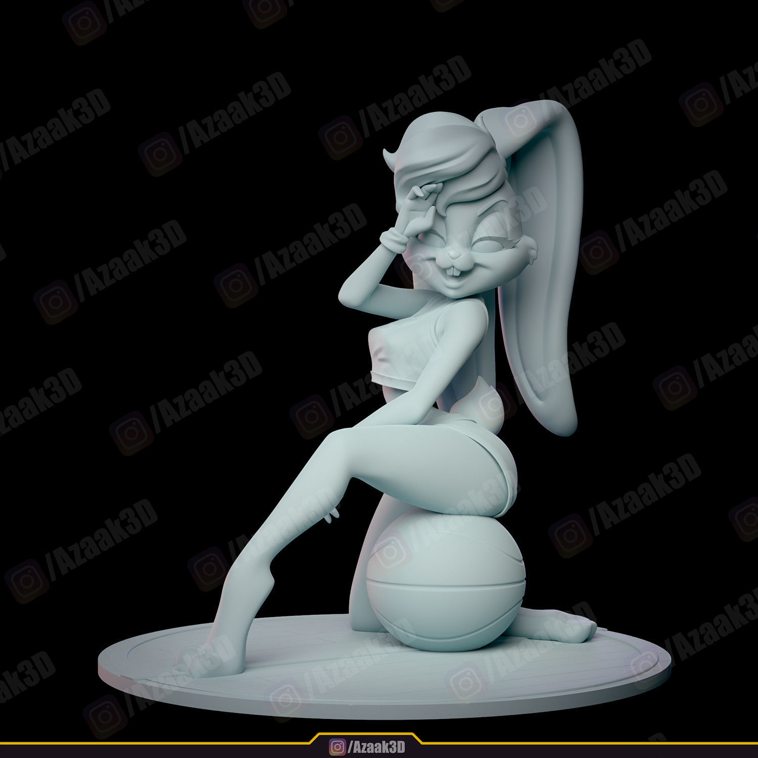 Lola Bunny Space Jam 3D print model_10