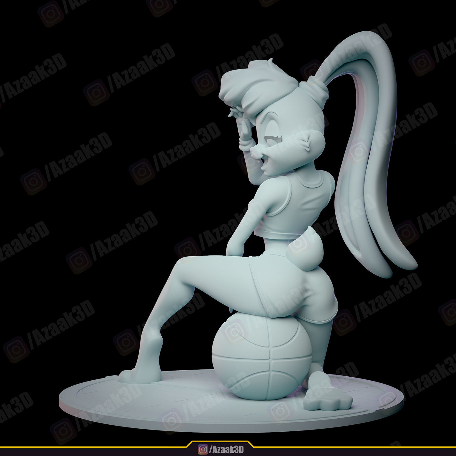 Lola Bunny Space Jam 3D print model_27