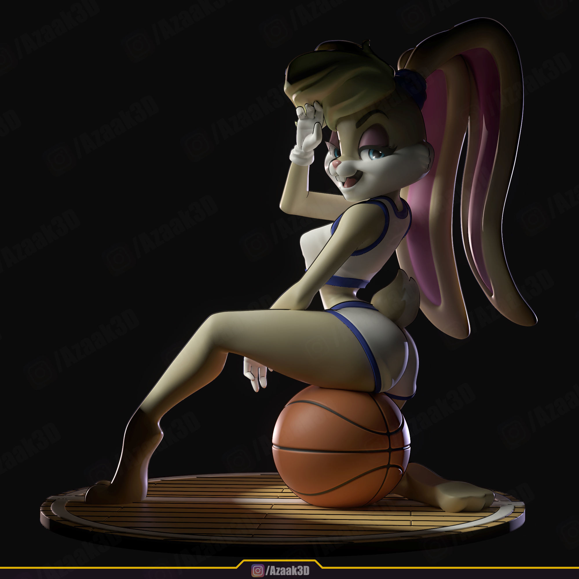 Lola Bunny Space Jam 3D print model_7