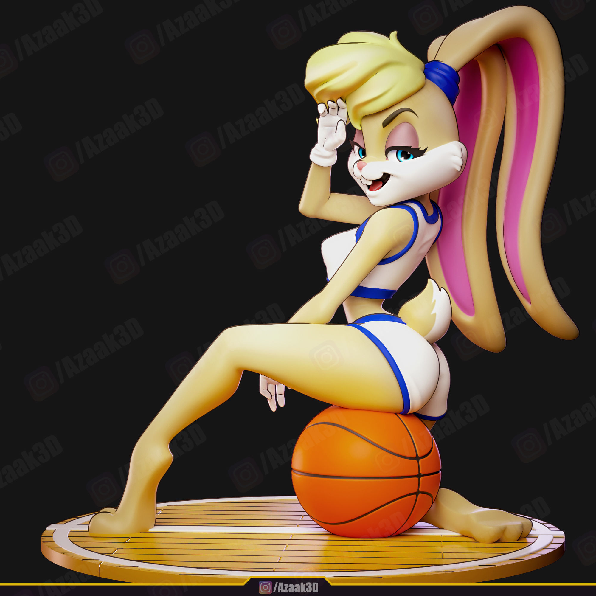 Lola Bunny Space Jam 3D print model_2