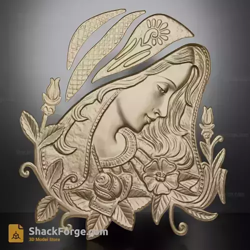 STL Virgin Mary Low depth