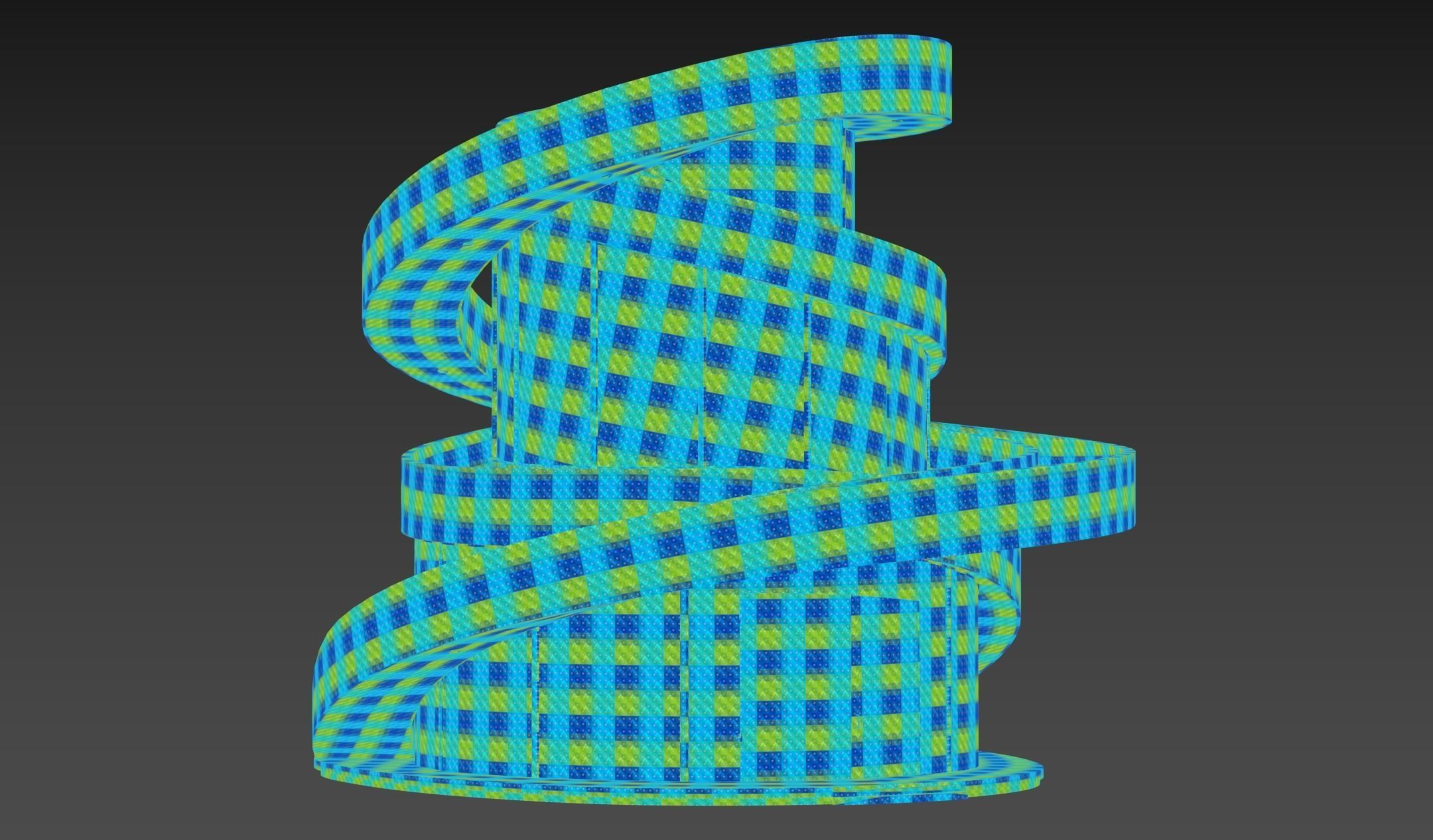 Ribbon Chappel Low-poly 3D model_15