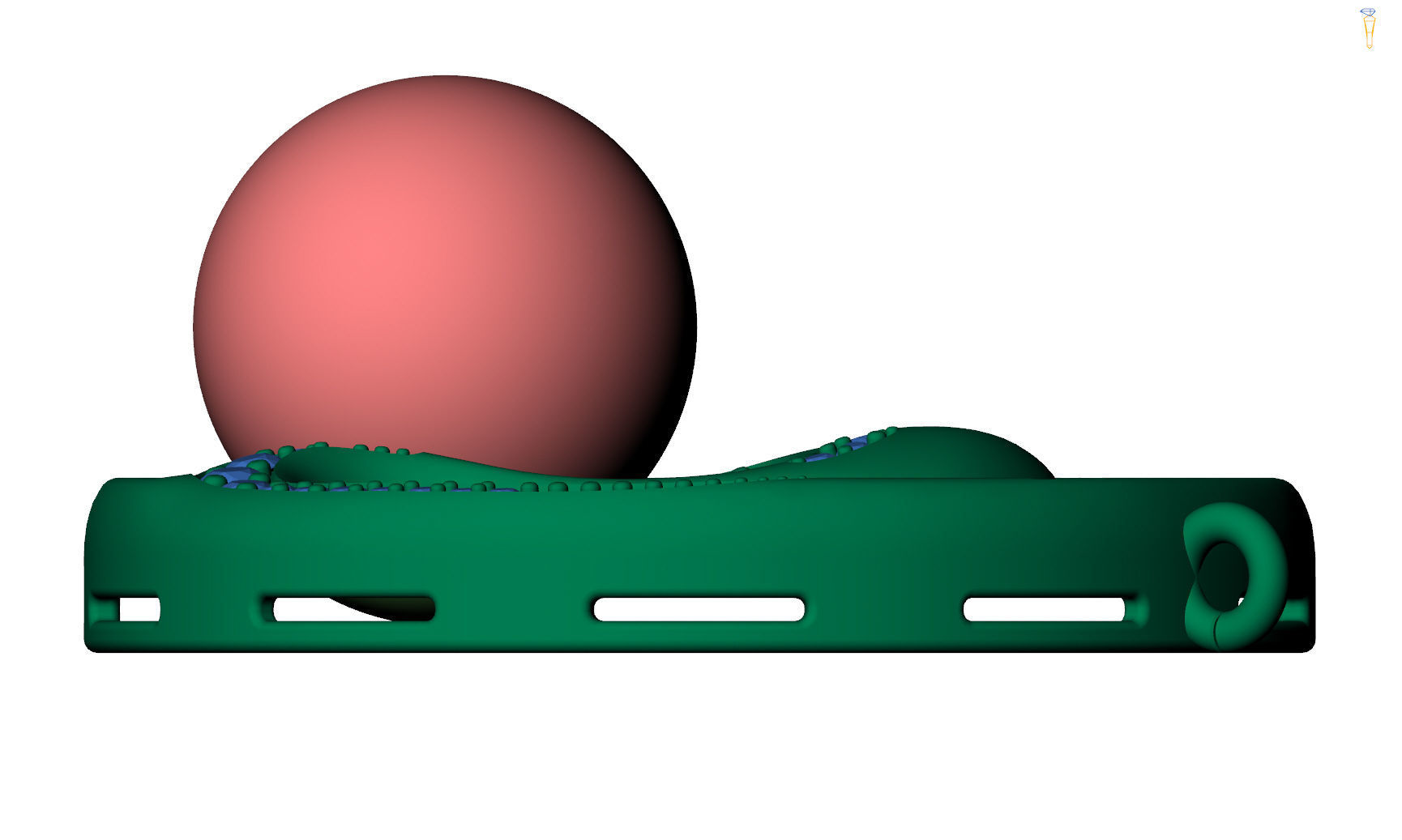 Paerl pendant 3D print model_3