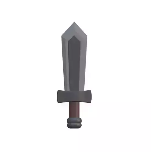 Simple Stylized Sword Low-poly 3D model