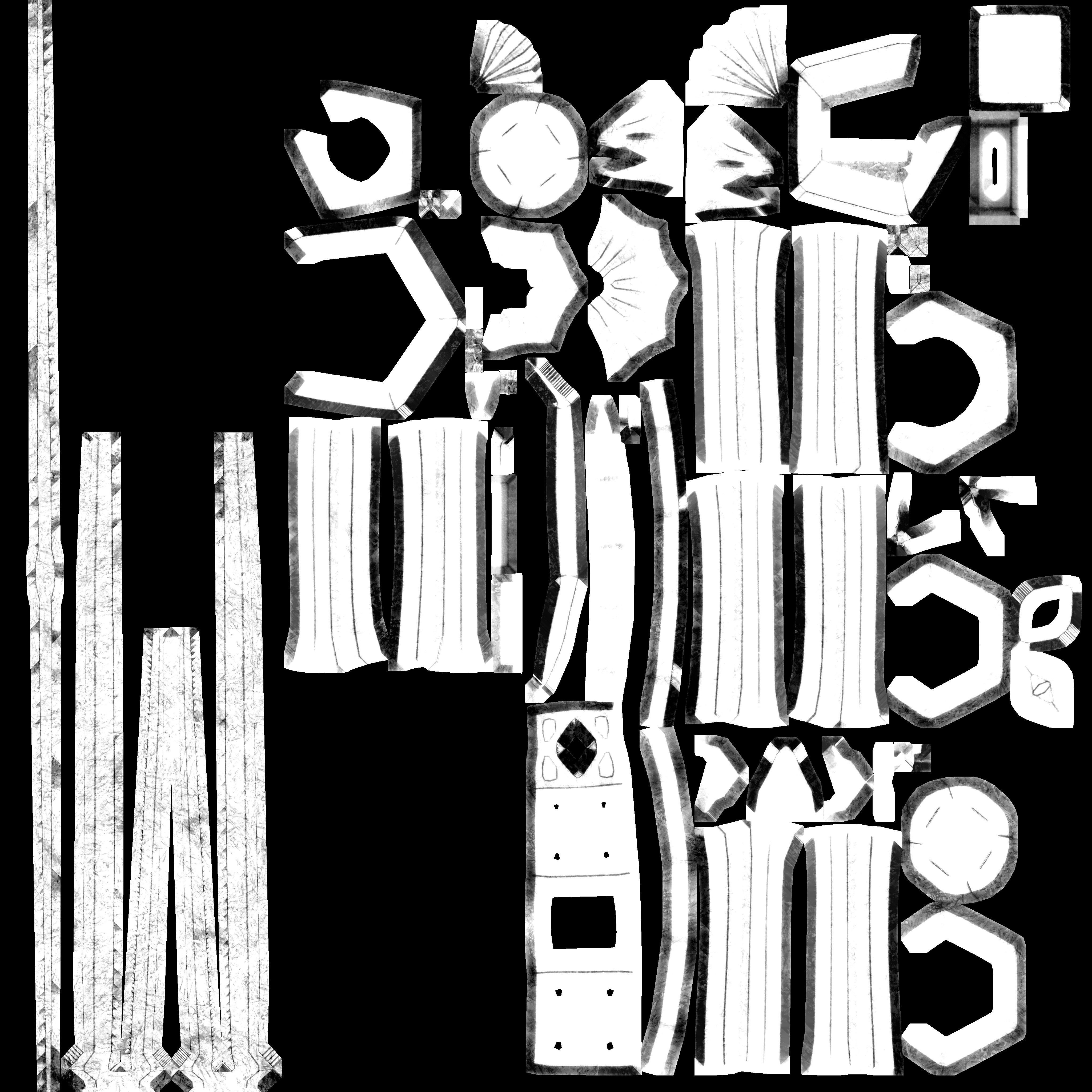 OLD-fantasy snake sword 4k Low-poly 3D model_8