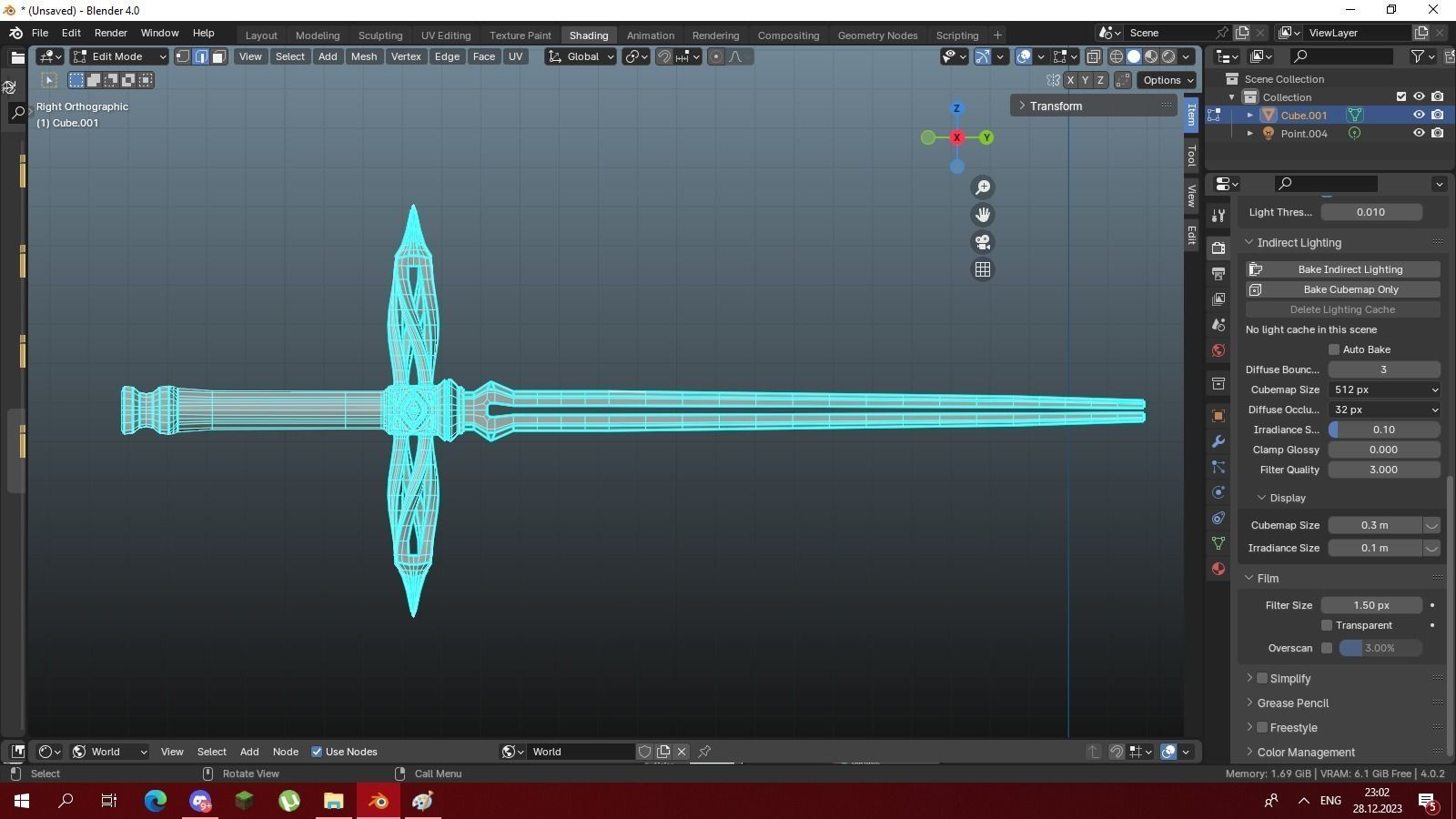 OLD-fantasy snake sword 4k Low-poly 3D model_3