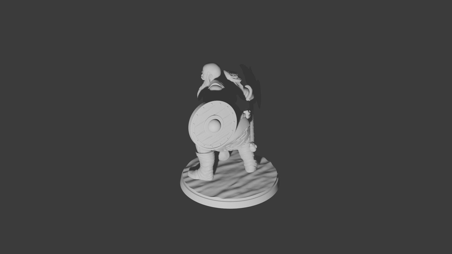 KRATOS OLD DND CUSTOM MINIATURE GOD OF WAR RAGNAROK 3D print model_3