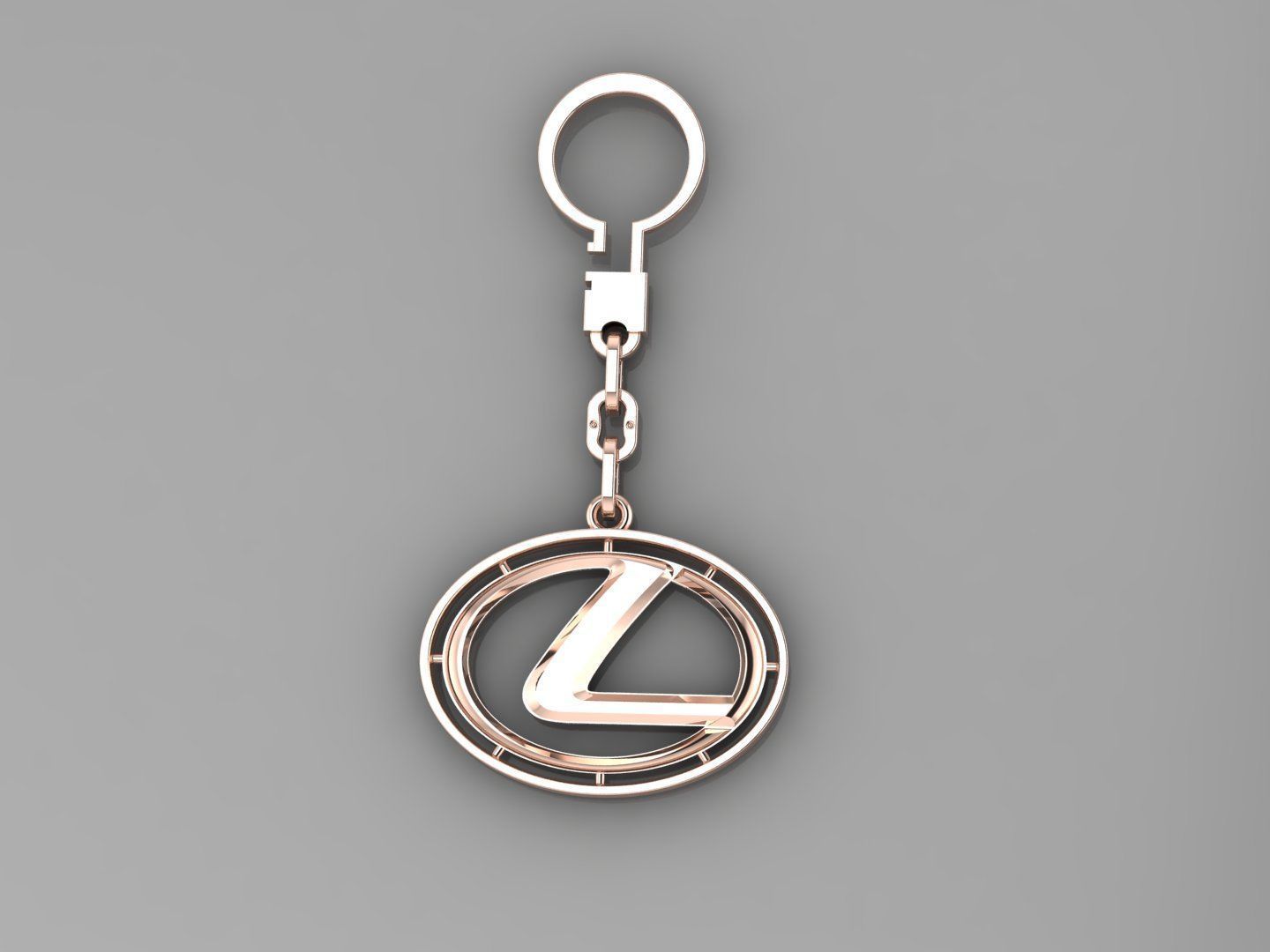 Lexus keychain bl0002 3D print model_1