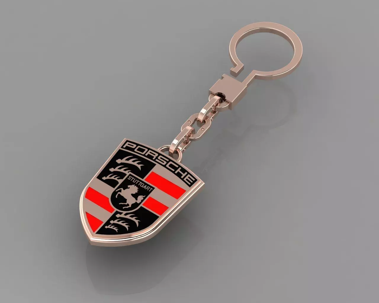 Porsche keychain bl0004 3D print model_0