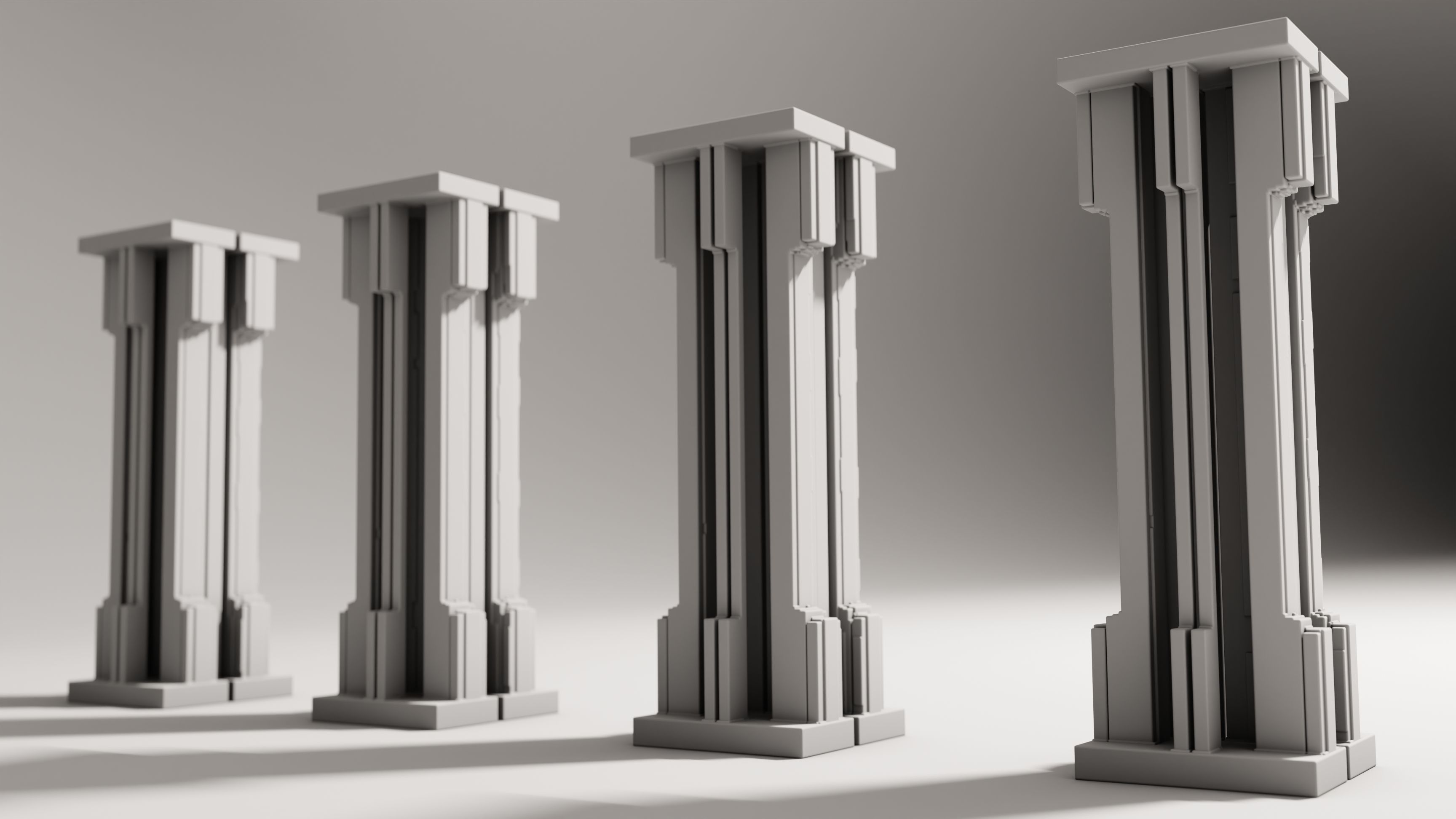 Modern Portico II 3D model_5