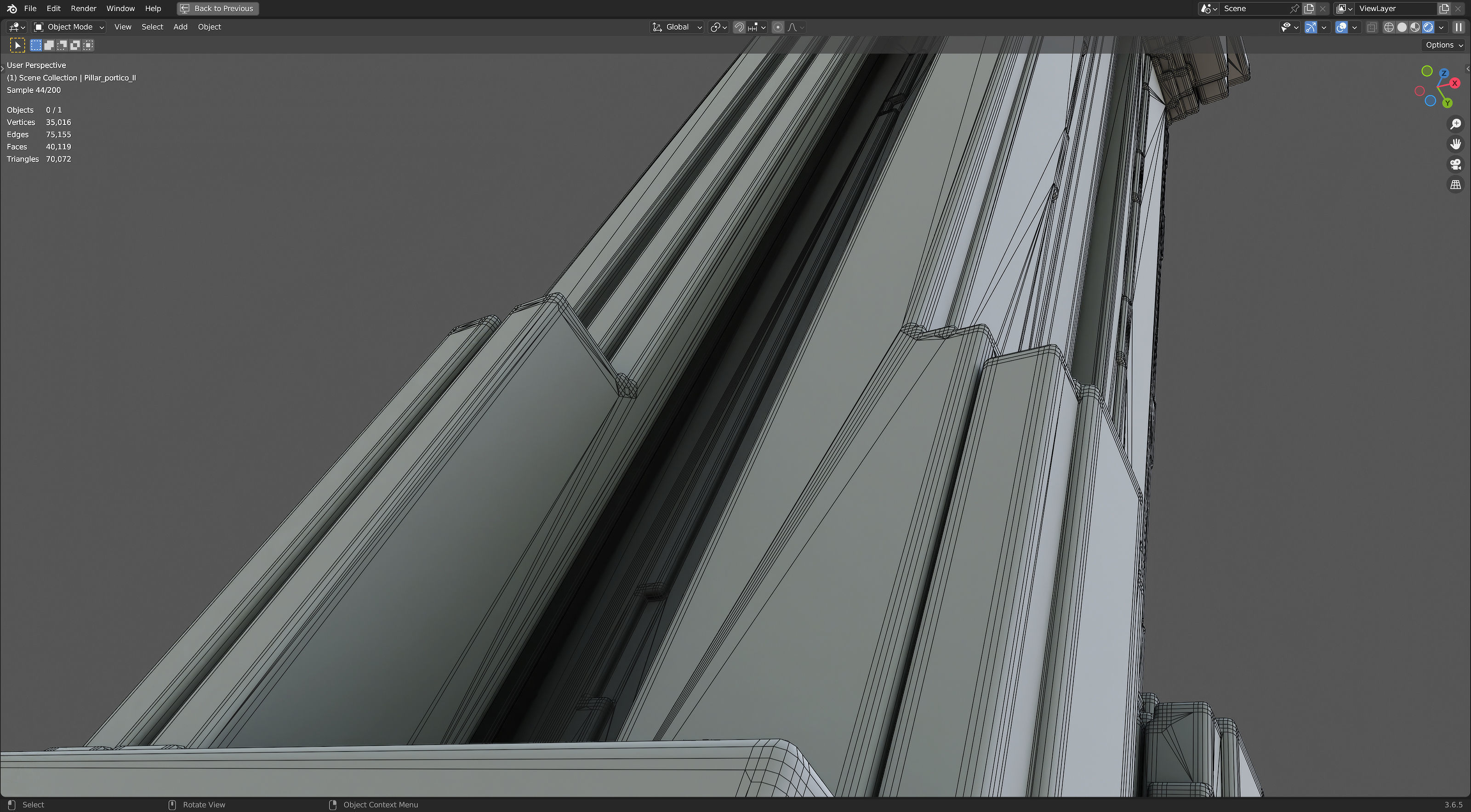 Modern Portico II 3D model_14