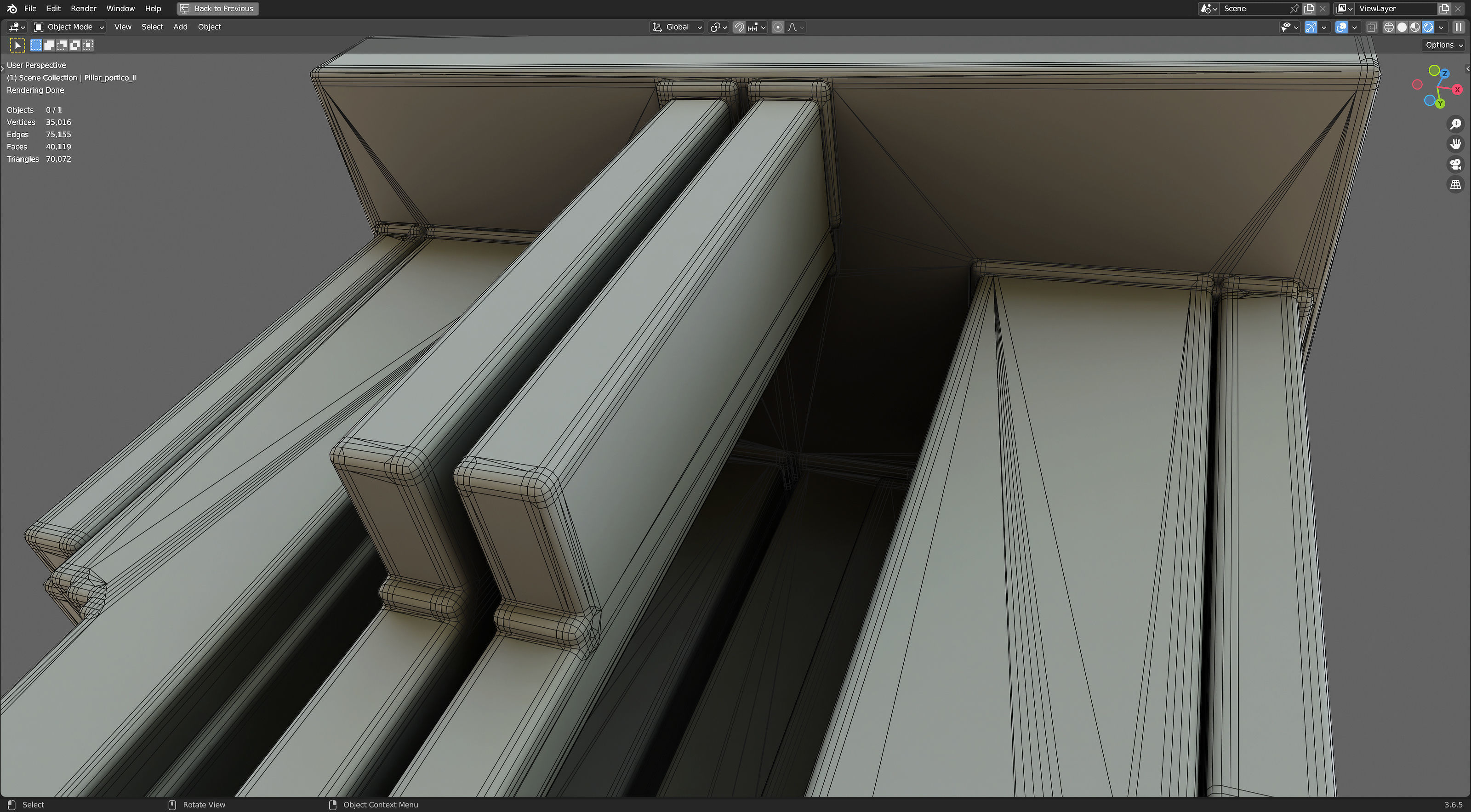 Modern Portico II 3D model_16