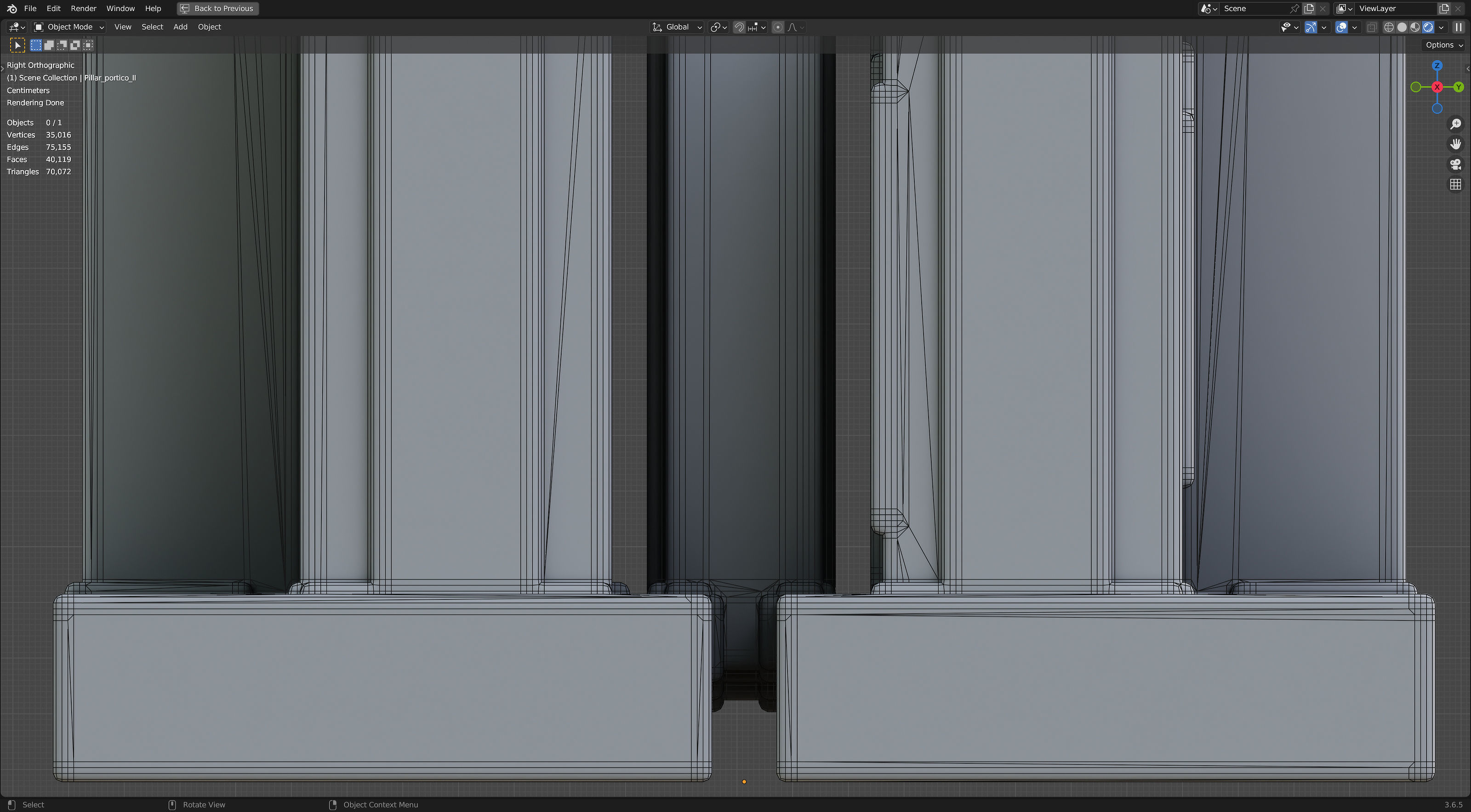 Modern Portico II 3D model_11