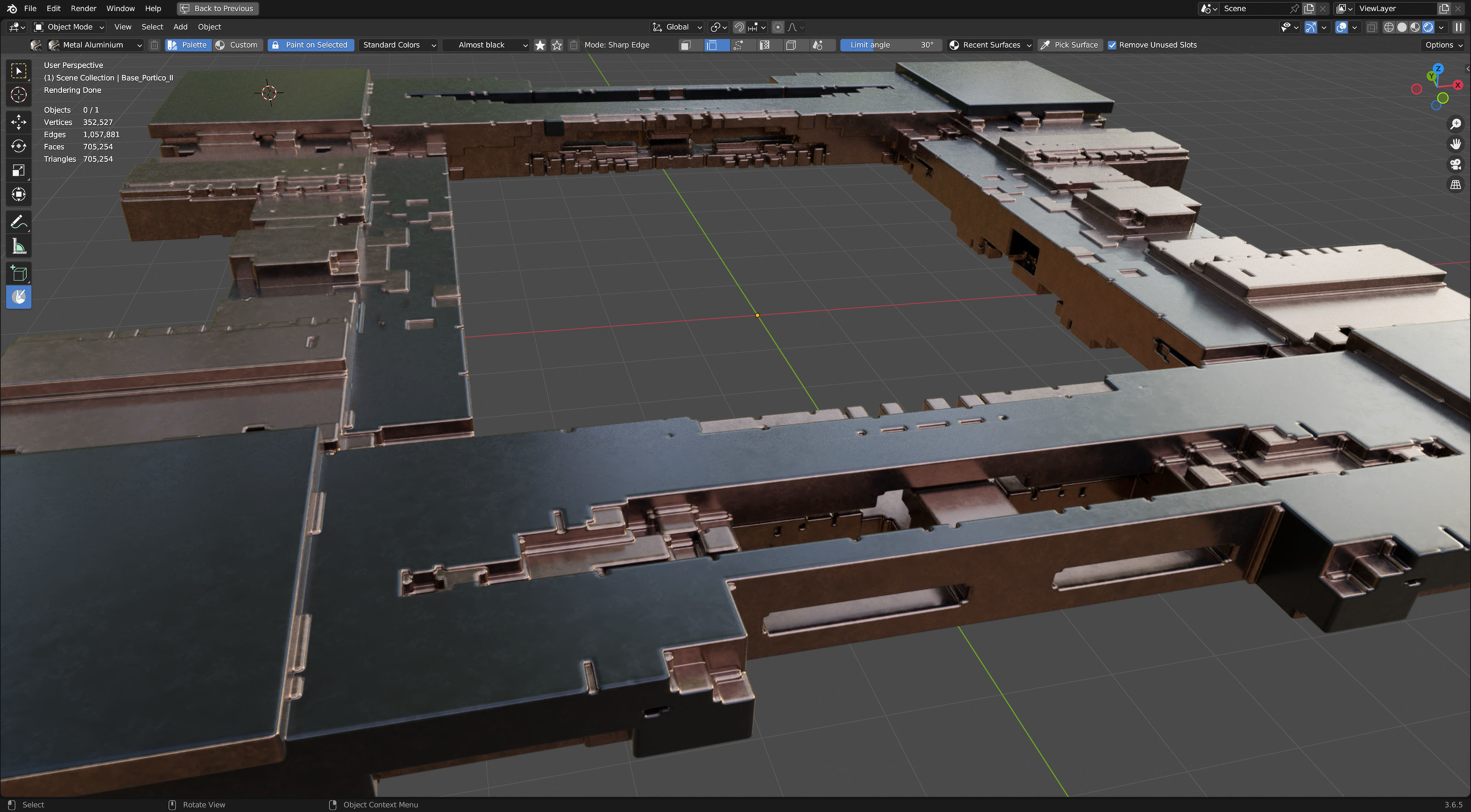 Modern Portico II 3D model_6