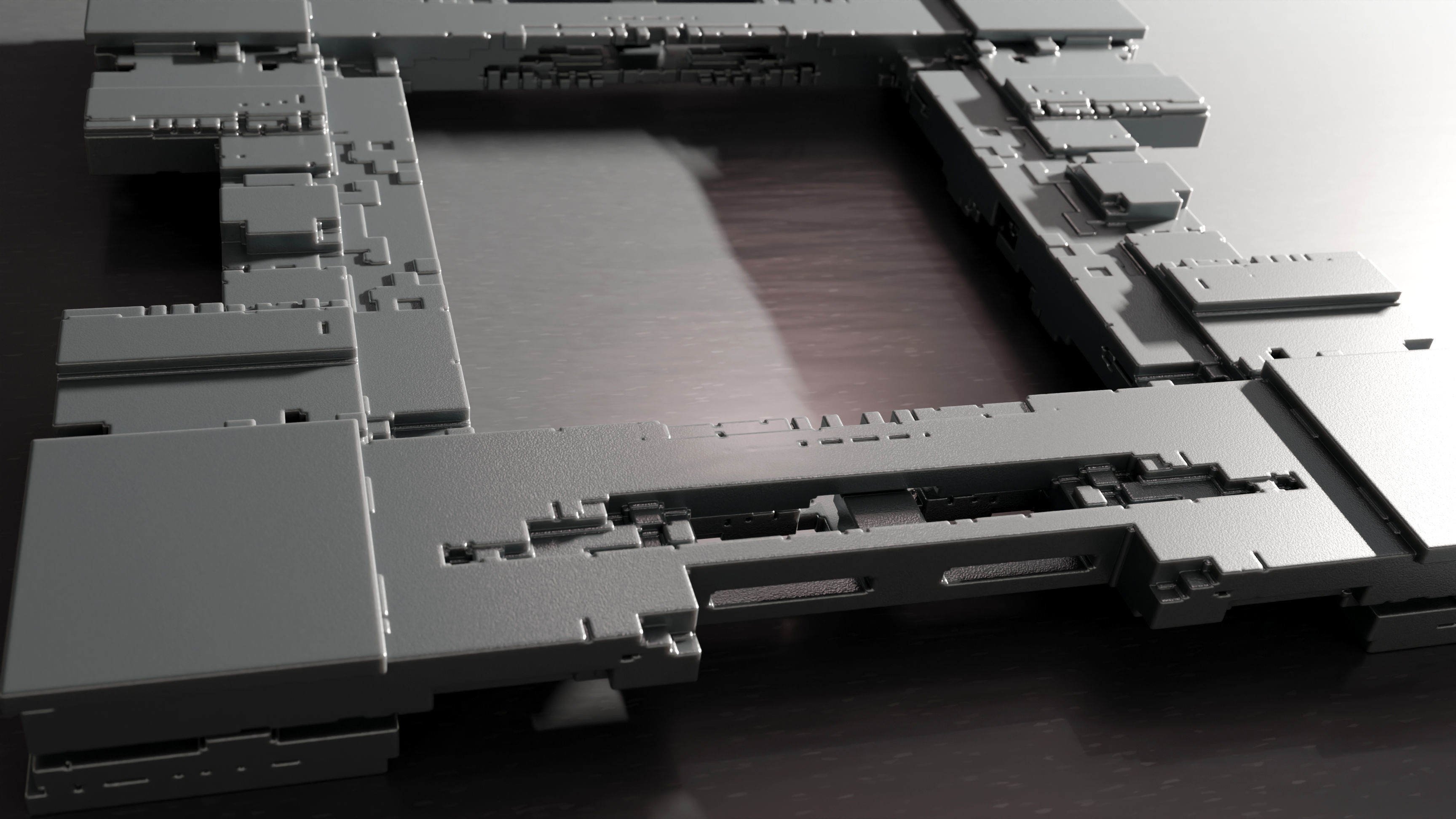 Modern Portico II 3D model_3