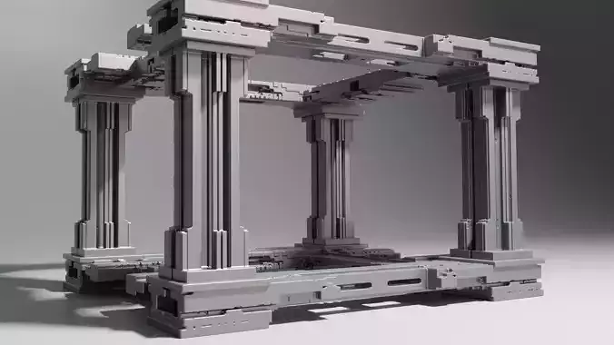 Modern Portico II 3D model