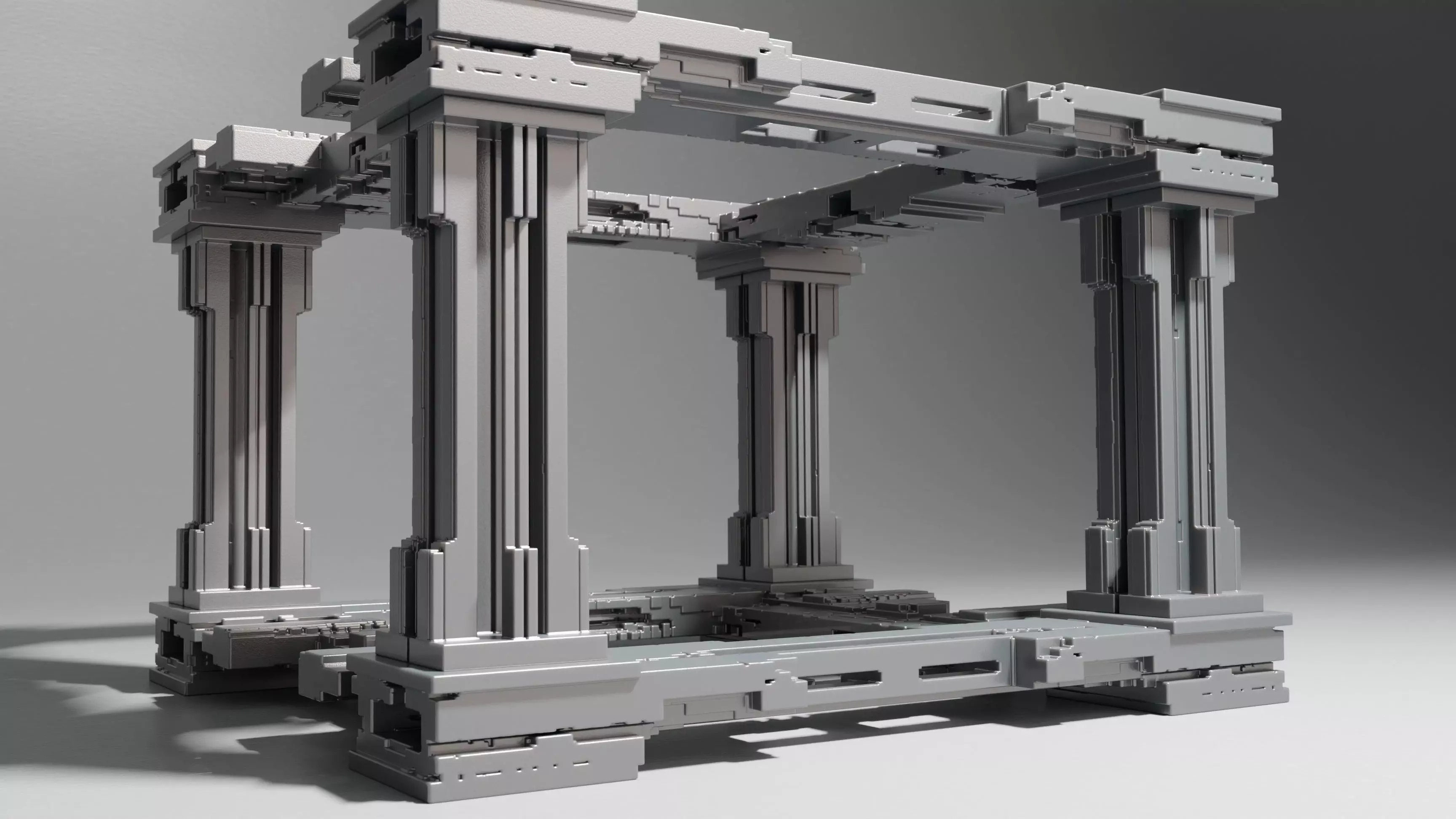 Modern Portico II 3D model_0