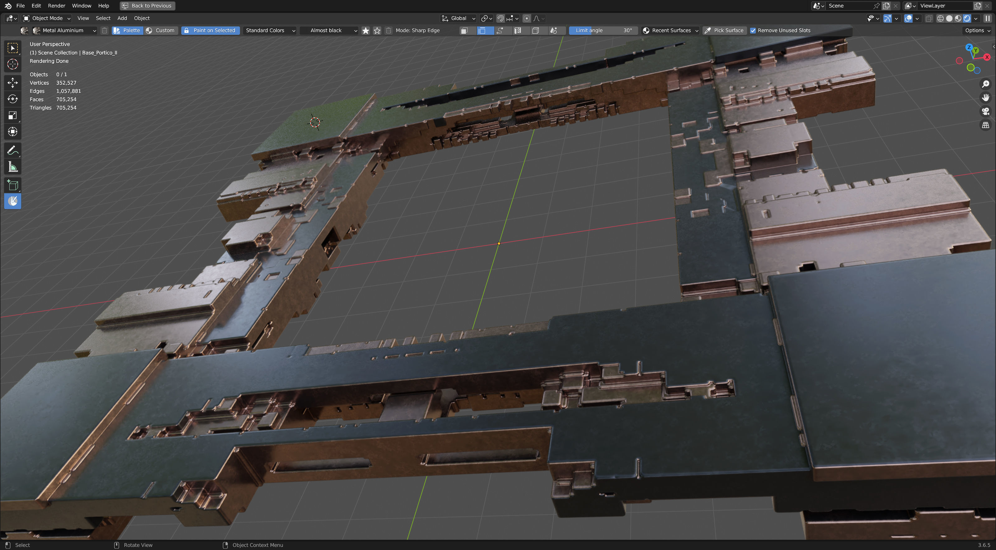 Modern Portico II 3D model_7