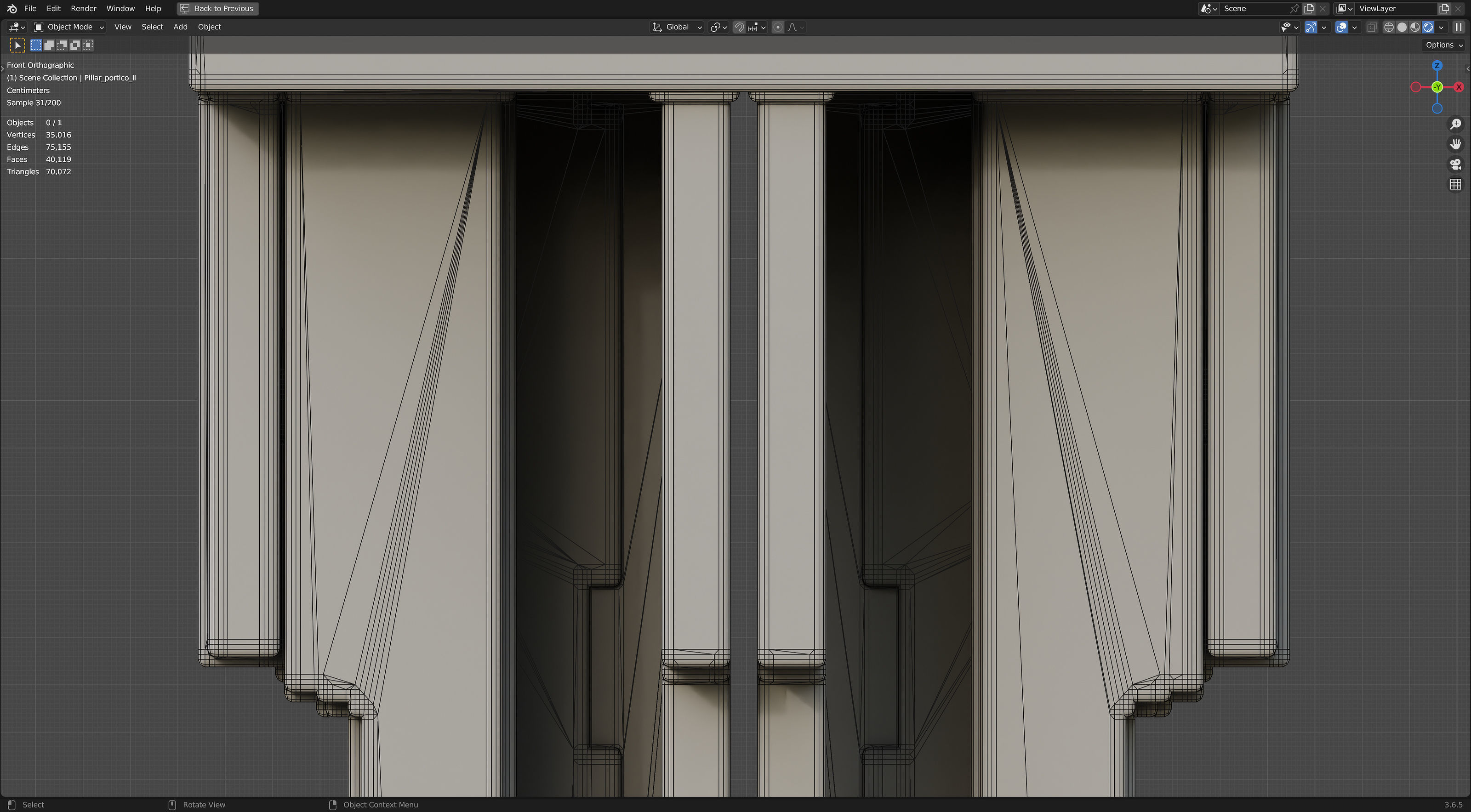 Modern Portico II 3D model_15