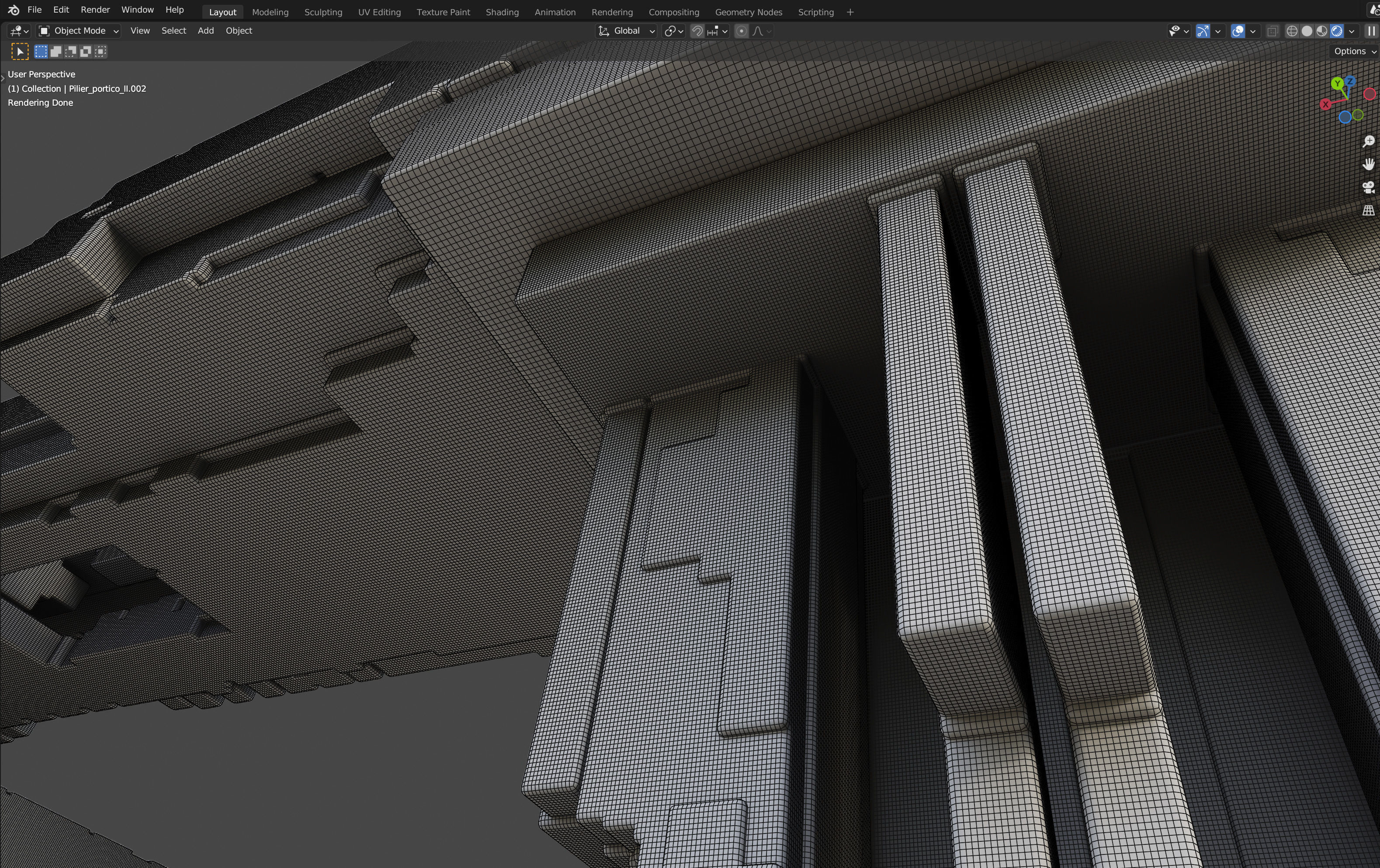 Modern Portico II 3D model_10