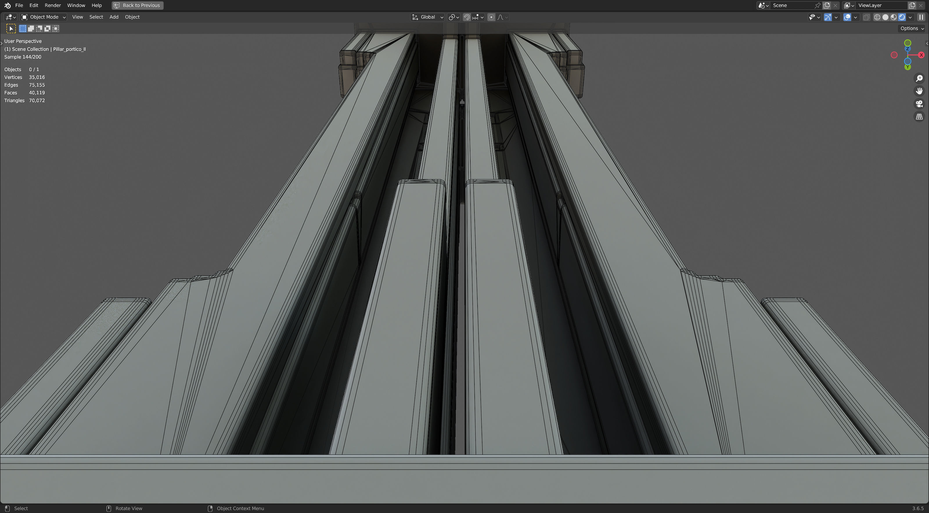 Modern Portico II 3D model_12