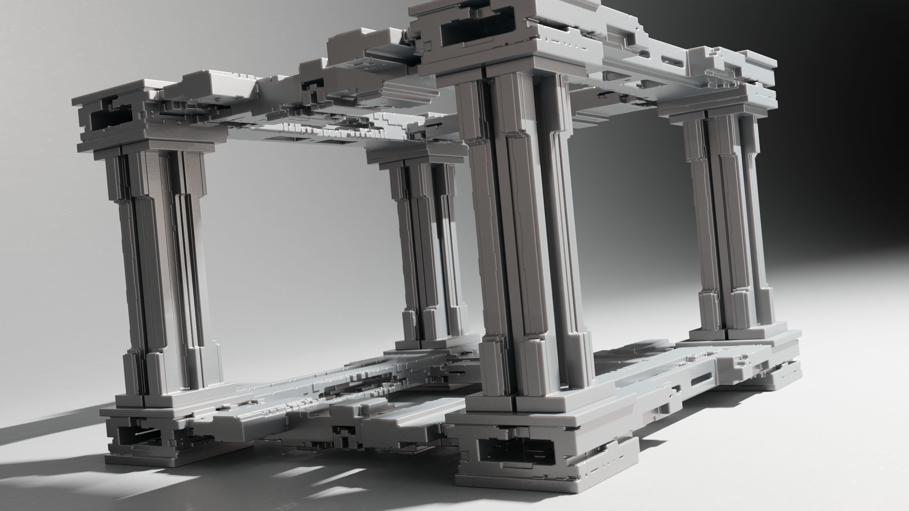 Modern Portico II 3D model_1