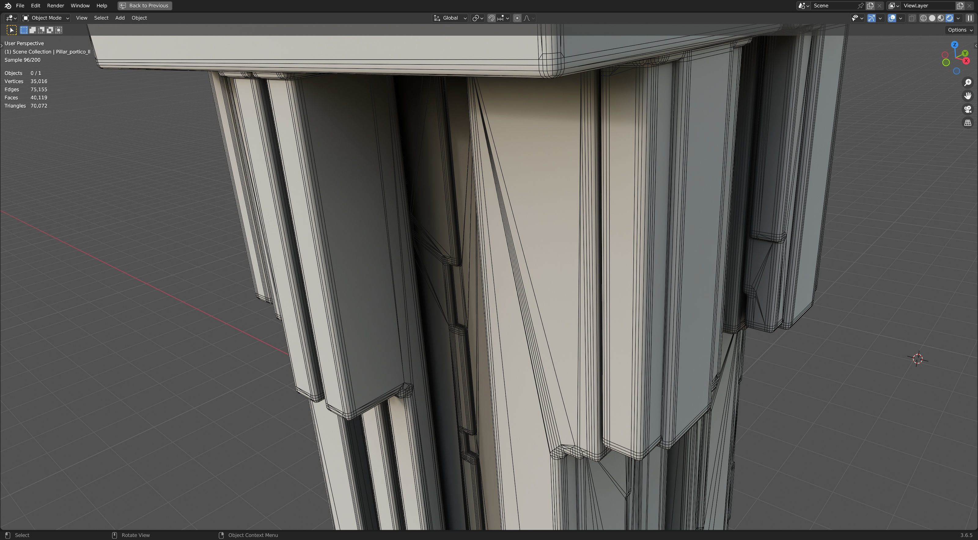 Modern Portico II 3D model_13