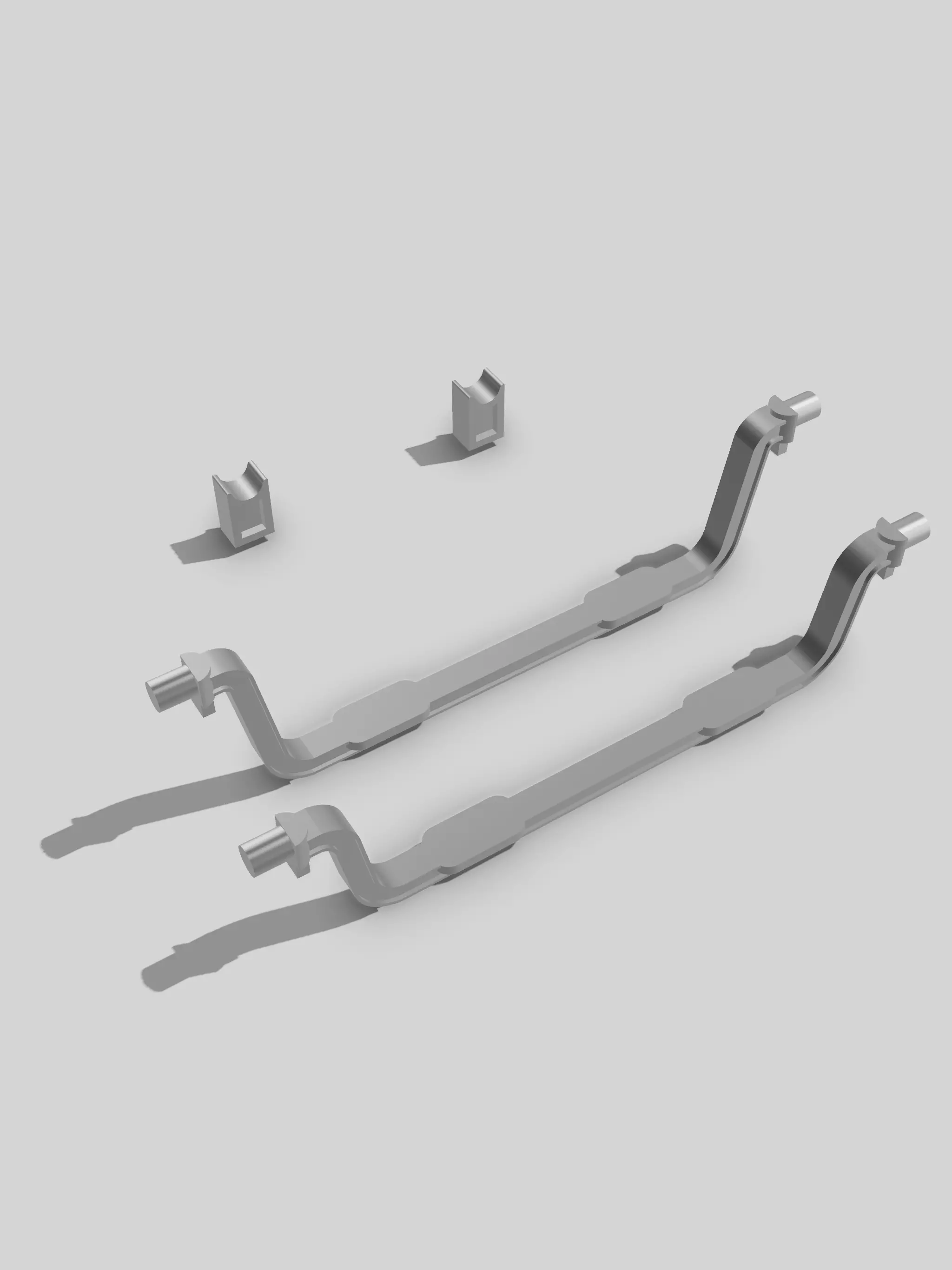 Chev 3100 Lowering Kit dropped axle N blocks scale model 3D print model_0