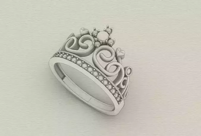 Beautiful crown ring model 5 