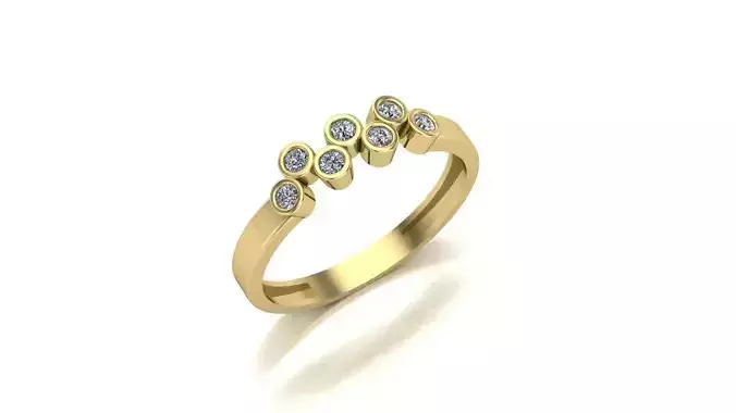 Women ring 3dm stl 3D print model 