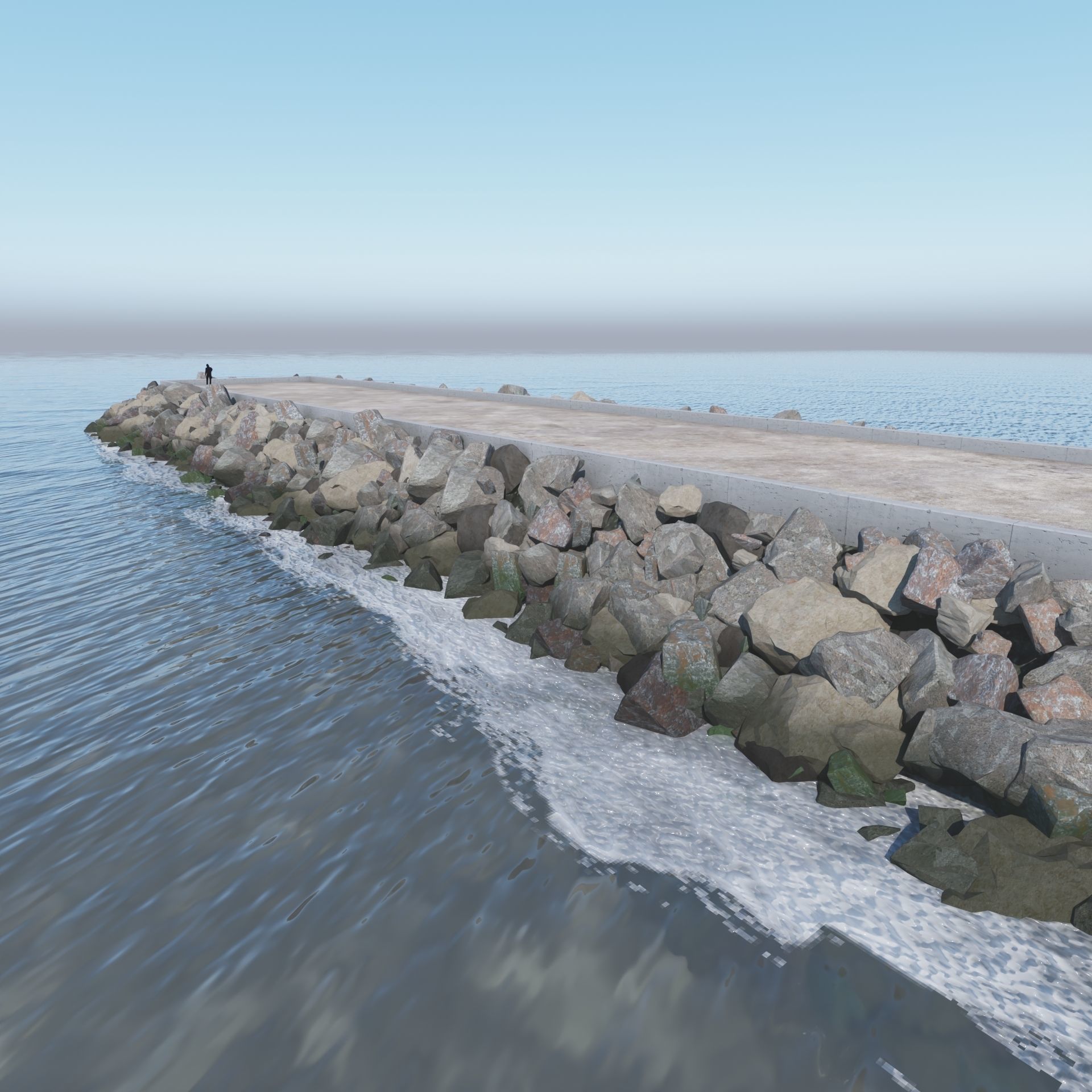 Breakwater 3D -A- Stones 3D model_4