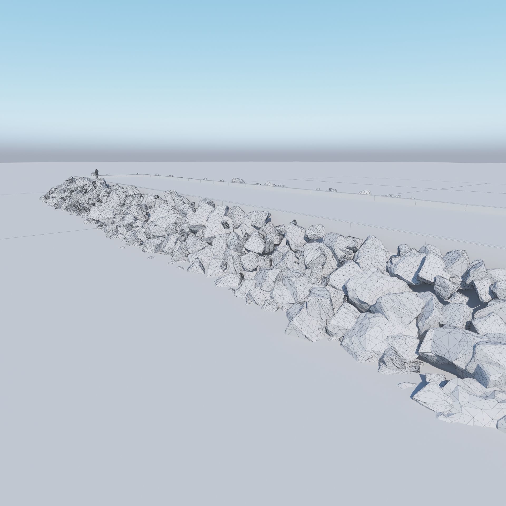 Breakwater 3D -A- Stones 3D model_5