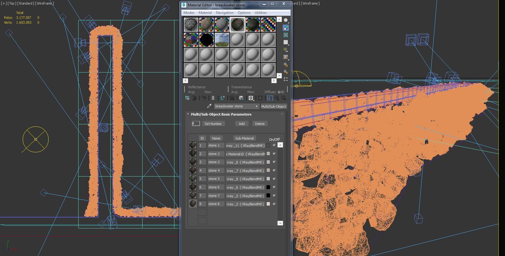 Breakwater 3D -A- Stones 3D model_21