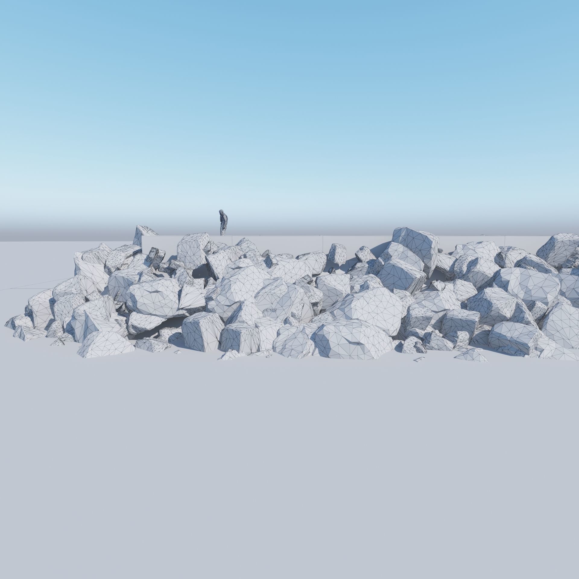 Breakwater 3D -A- Stones 3D model_9