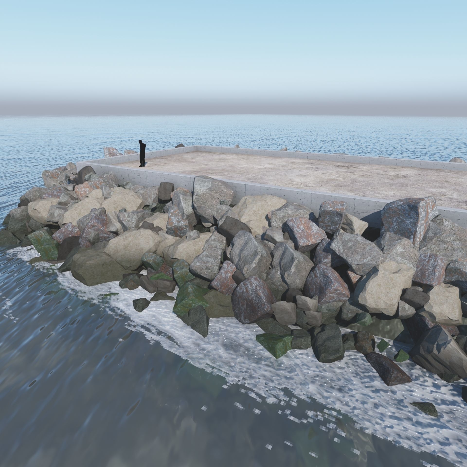 Breakwater 3D -A- Stones 3D model_6