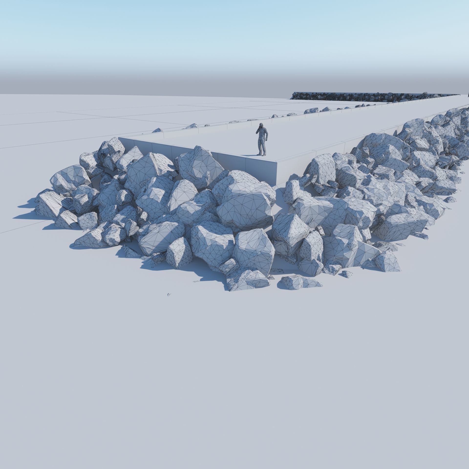 Breakwater 3D -A- Stones 3D model_11