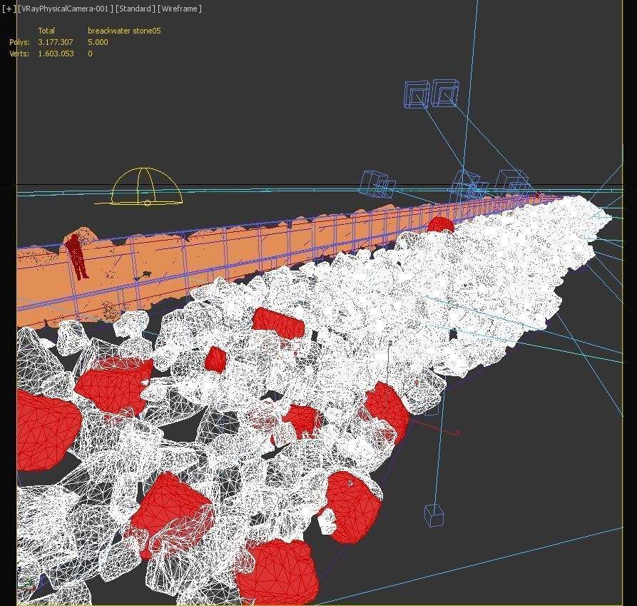 Breakwater 3D -A- Stones 3D model_20
