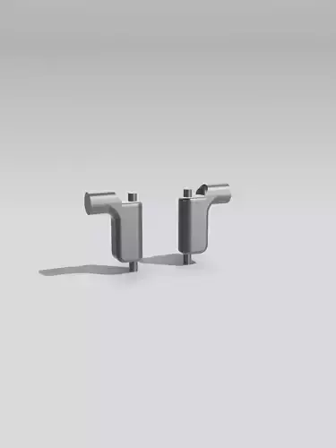 AMT 1951 Chevy Front Lowering Spindles posable 3D print model