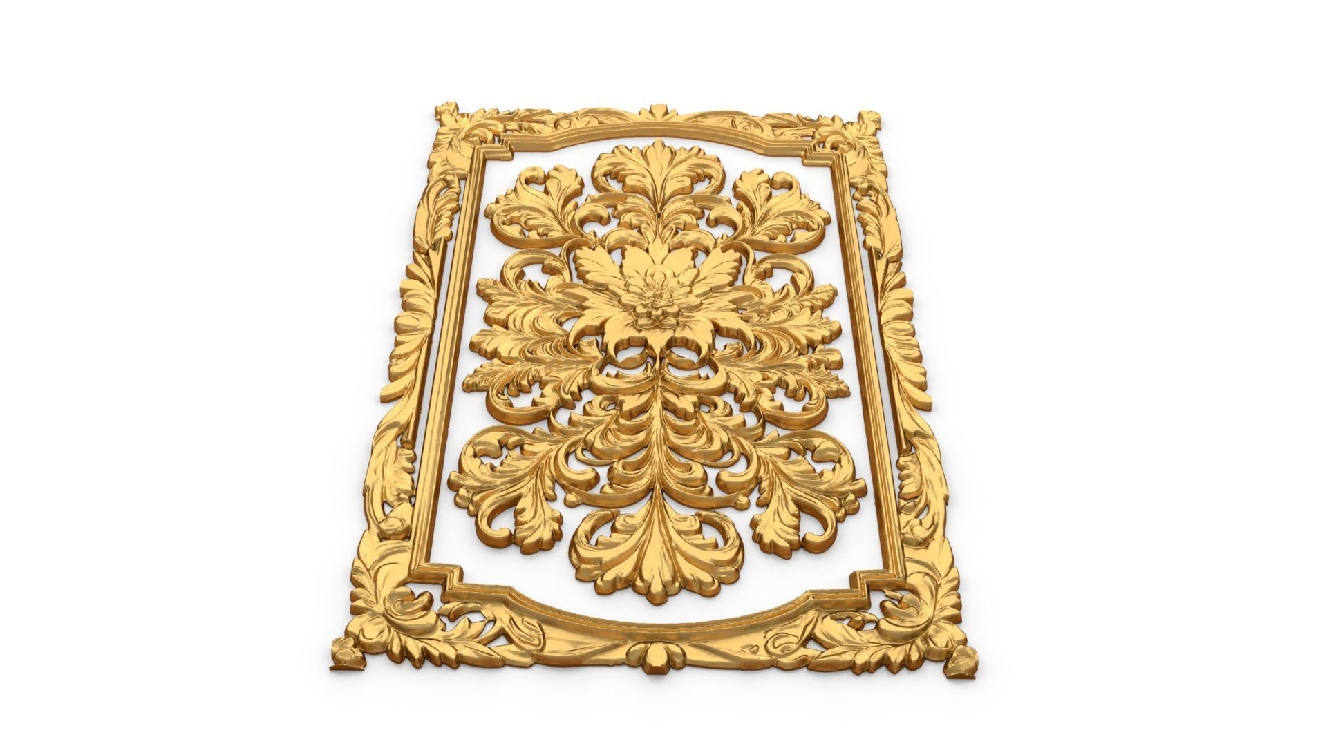 classical door decor 04 3D model_3