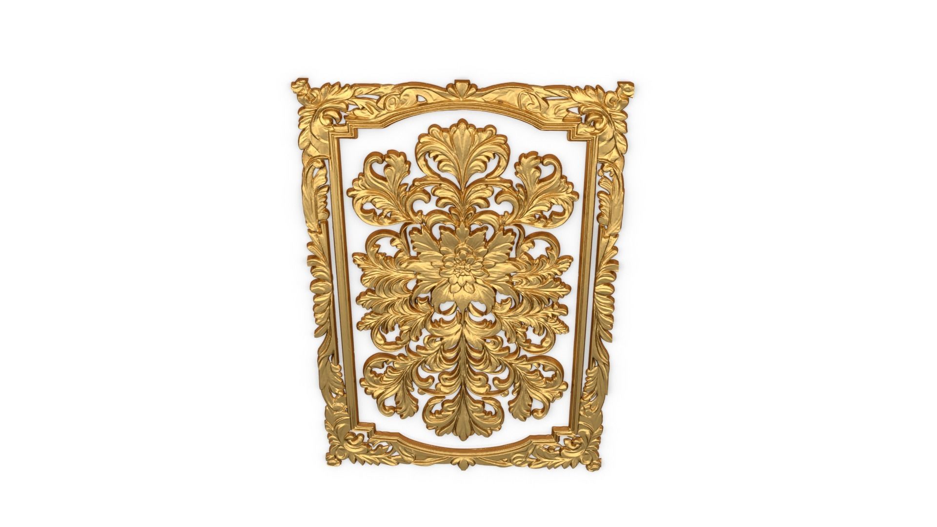 classical door decor 04 3D model_4