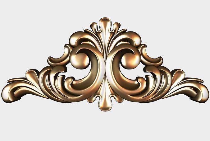Carved decor for cnc 53 Free 3D model