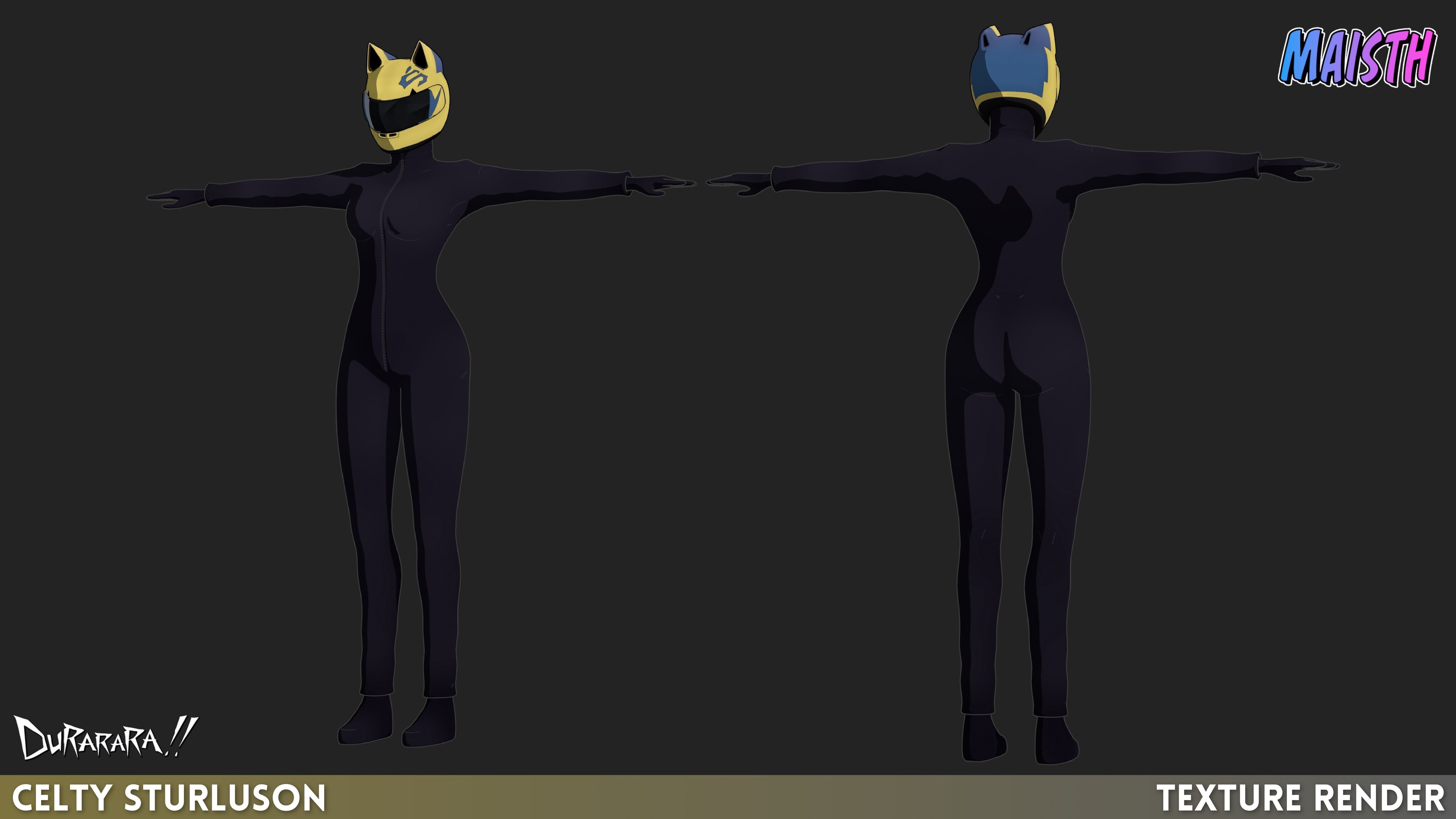 Celty Sturluson - Durarara - 3D Model - Rigged 3D model_7