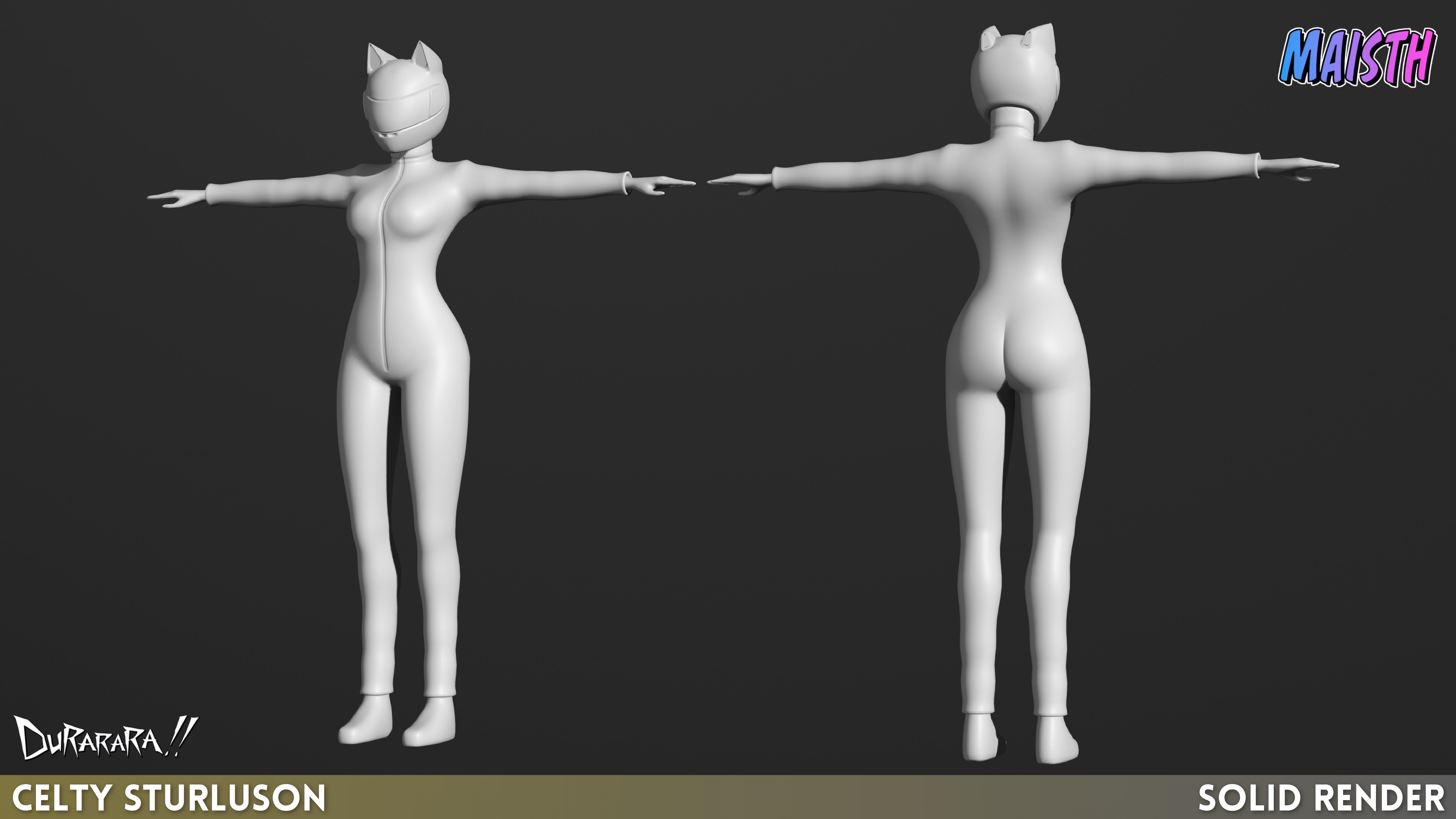 Celty Sturluson - Durarara - 3D Model - Rigged 3D model_8