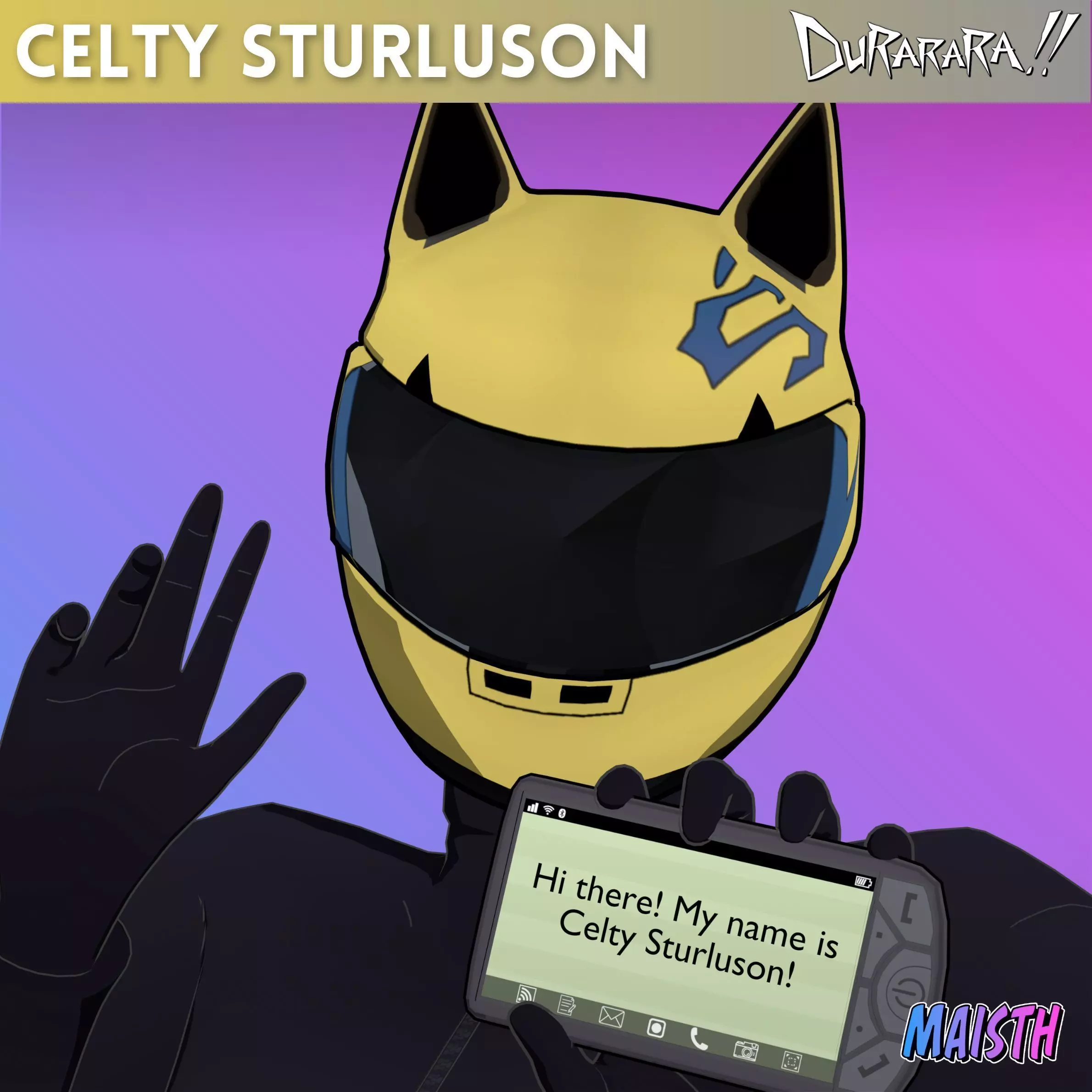 Celty Sturluson - Durarara - 3D Model - Rigged 3D model_0