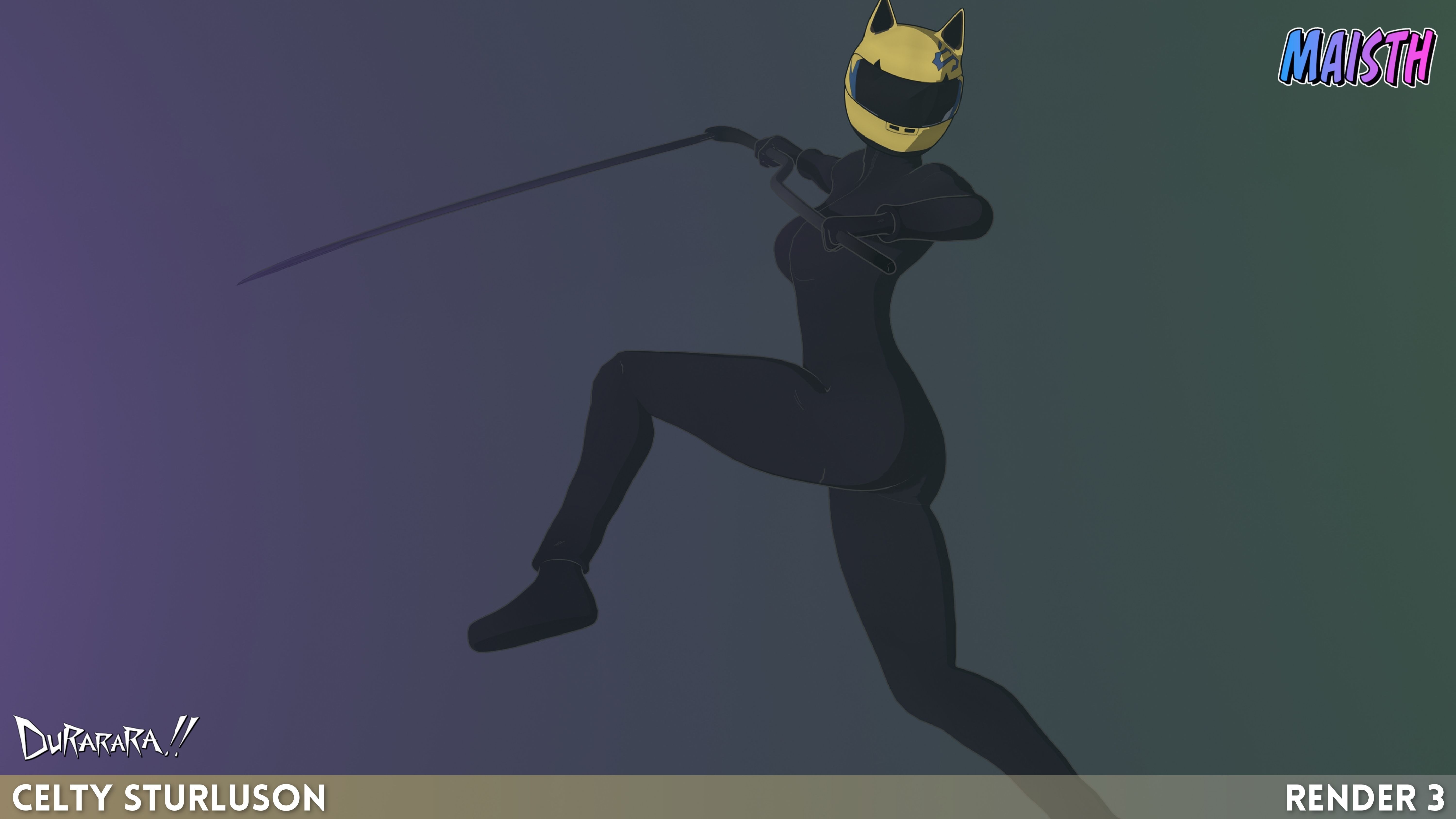 Celty Sturluson - Durarara - 3D Model - Rigged 3D model_5