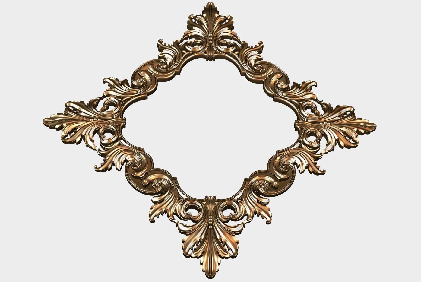 Carved decor for cnc 60 3D model_2