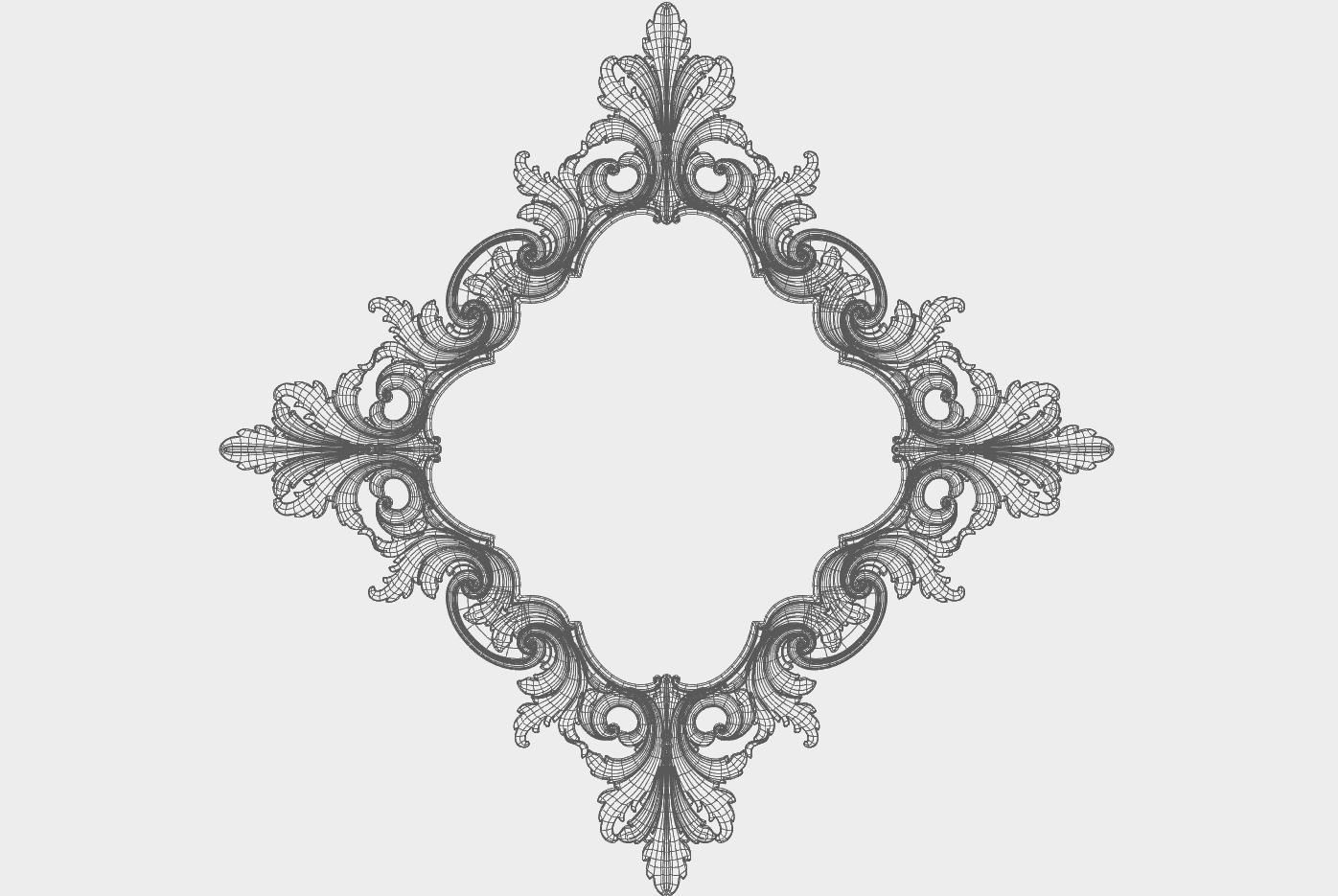 Carved decor for cnc 60 3D model_3