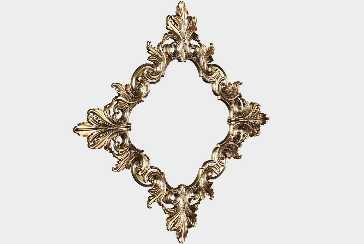 Carved decor for cnc 60 3D model_1