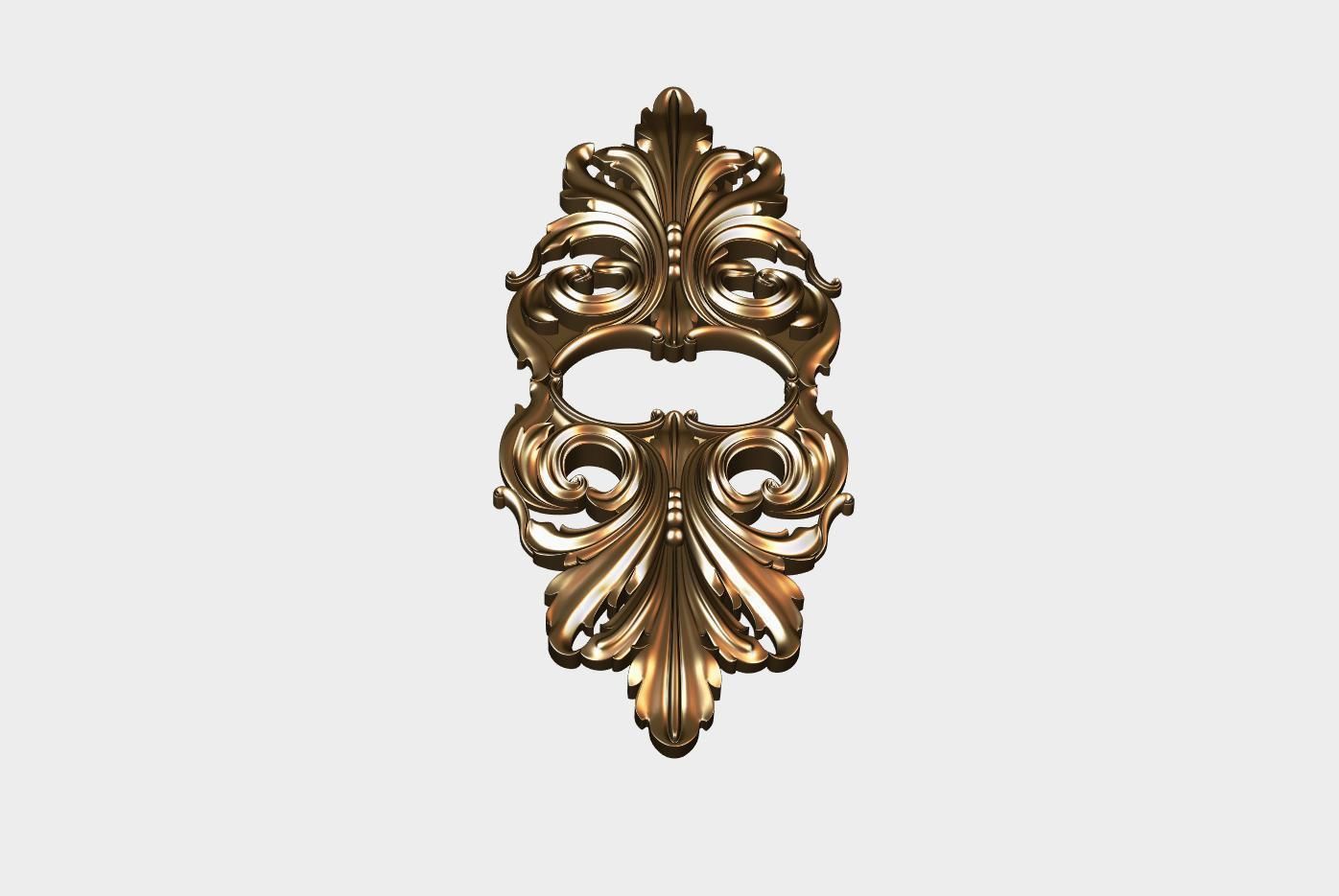 Carved decor for cnc 61 3D model_2
