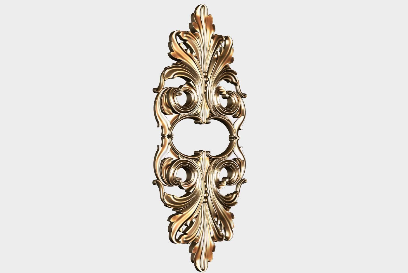 Carved decor for cnc 61 3D model_1